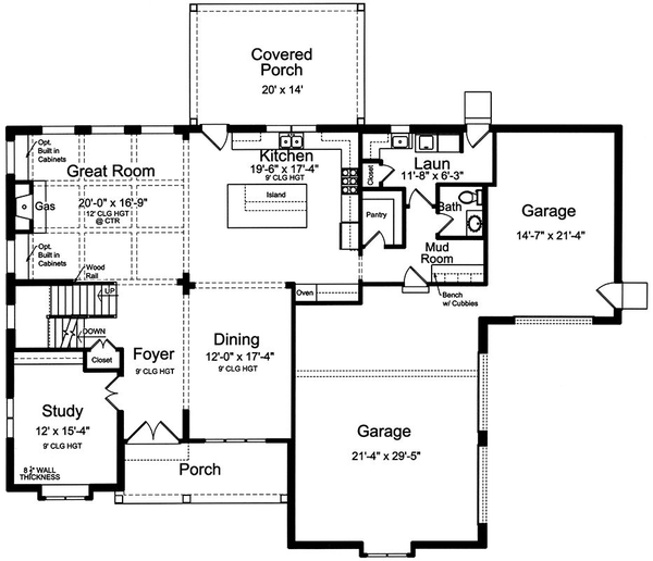 Main Floor Plan for House Plan #539633