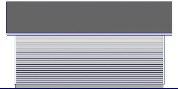 Rear Elevation for House Plan #203048