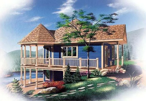 Full Rendering for House Plan #142991