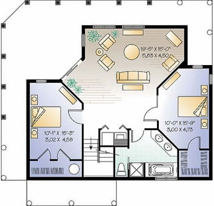 Basement Plan for House Plan #142991