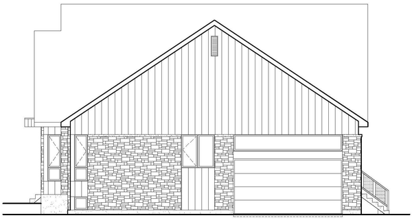 Right Elevation for House Plan #171981
