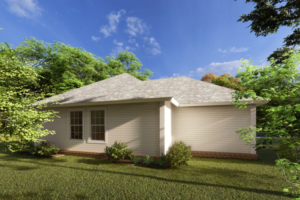 Rear Elevation for House Plan #248870