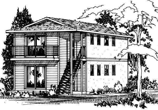 Full Rendering for House Plan #226191