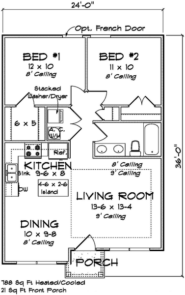 Main Floor Plan for House Plan #249870