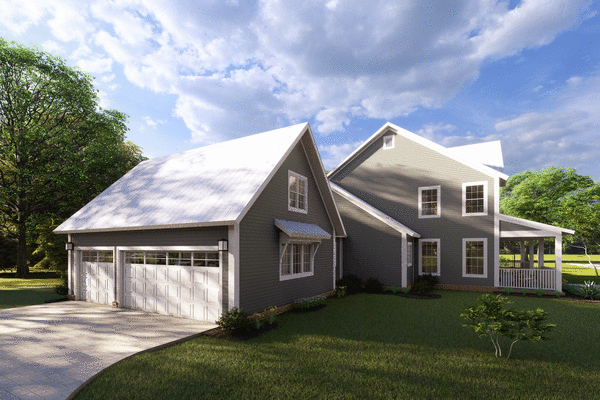 Right Elevation for House Plan #248932