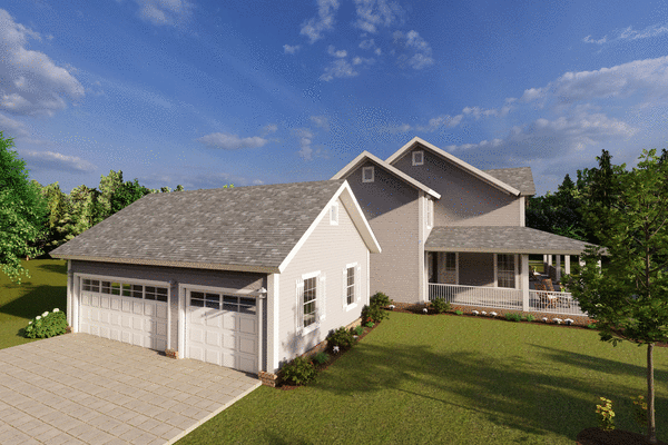 Right Elevation for House Plan #246623