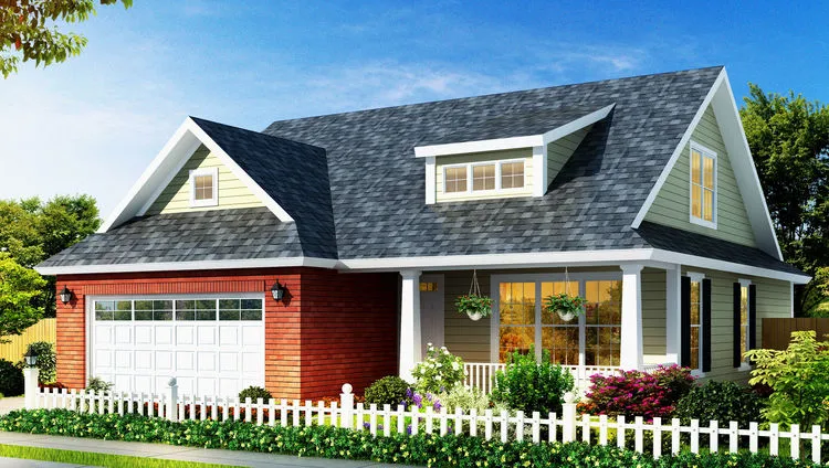 Full Rendering for House Plan #242961