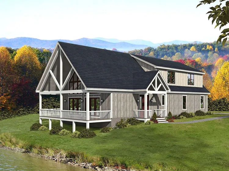 Full Rendering for House Plan #690562