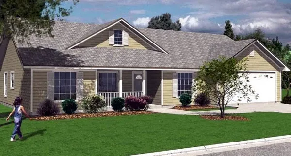 Full Rendering for House Plan #868541