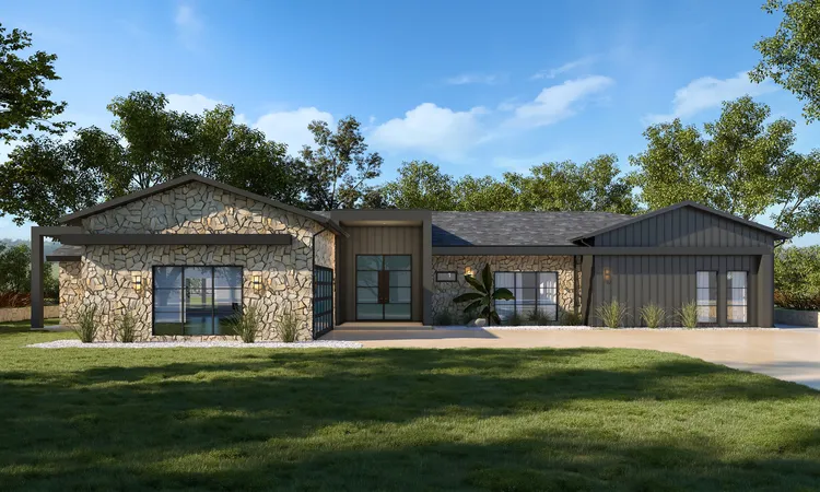 Full Rendering for House Plan #158833