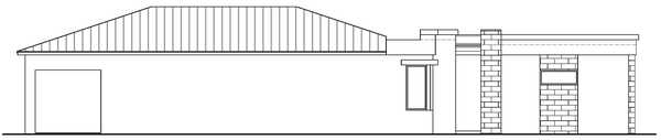 Left Elevation for House Plan #915151