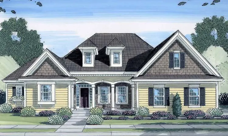 Full Rendering for House Plan #531952