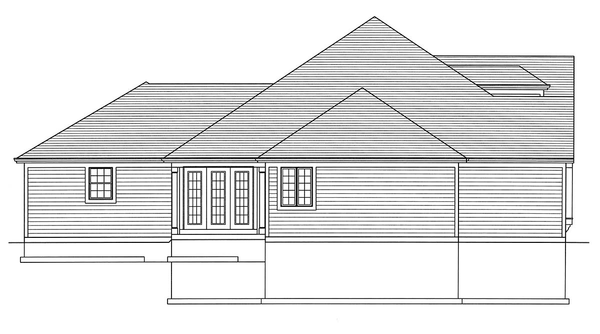 Left Elevation for House Plan #531952