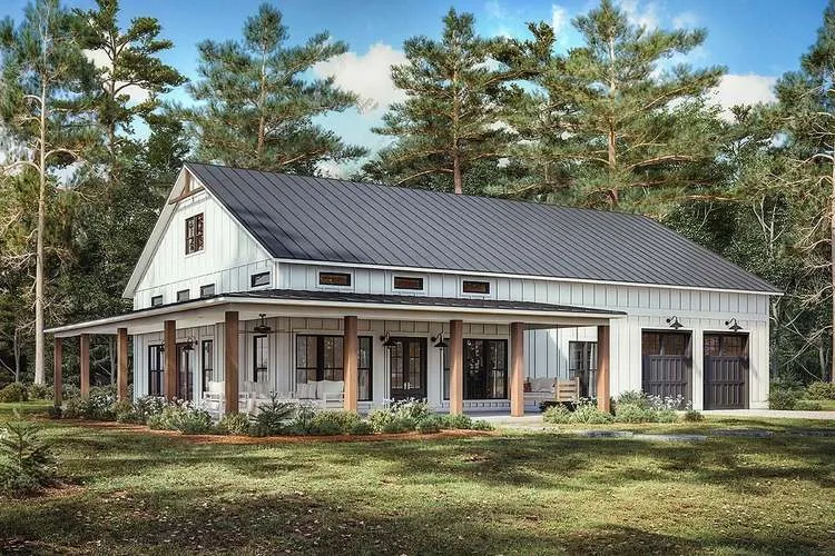 Full Rendering for House Plan #300002