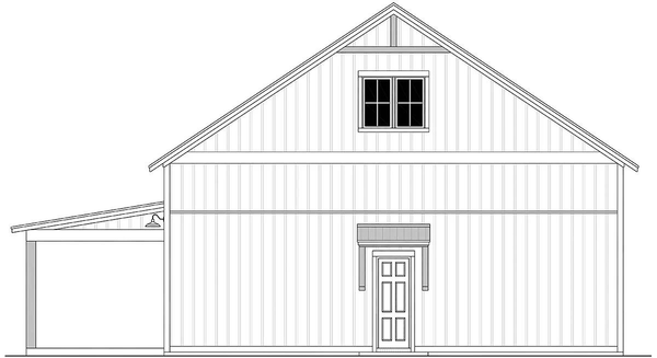 Right Elevation for House Plan #300002