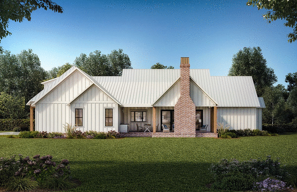 Rear Elevation for House Plan #901592