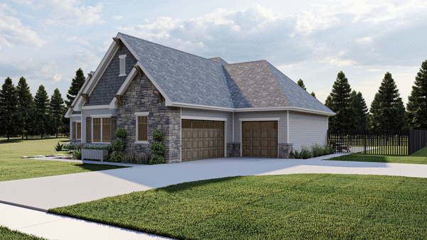 Right Elevation for House Plan #709512