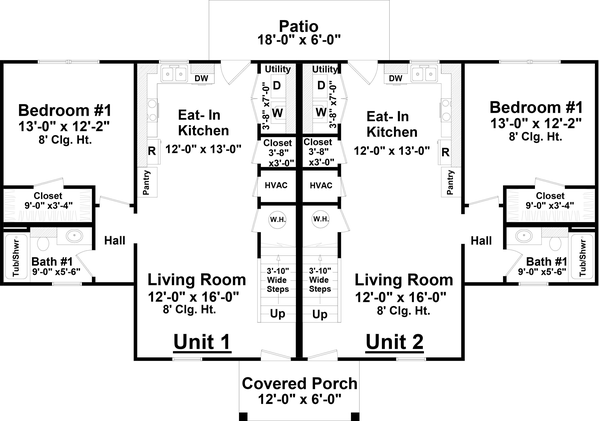 Main Floor Plan for House Plan #210942