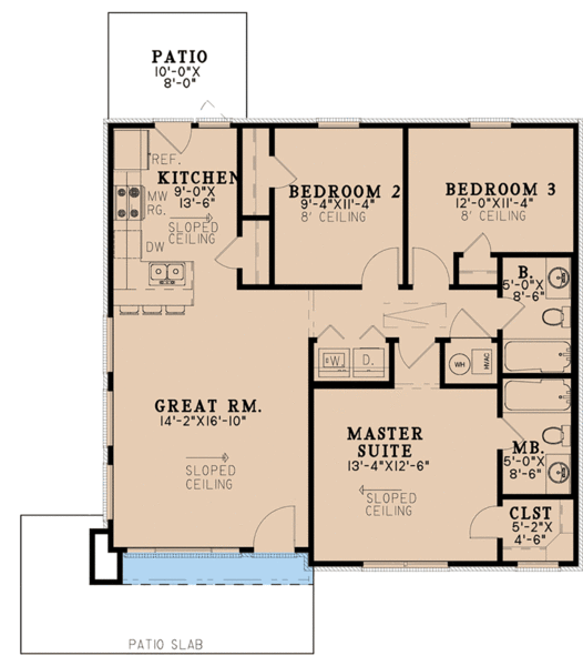 Main Floor Plan for House Plan #314701