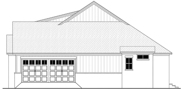 Right Elevation for House Plan #303522