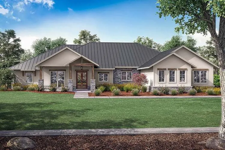 Full Rendering for House Plan #304792