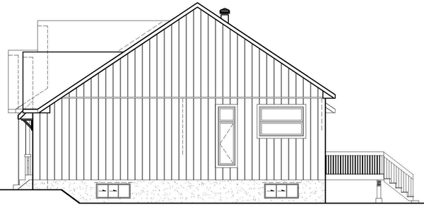 Right Elevation for House Plan #175131