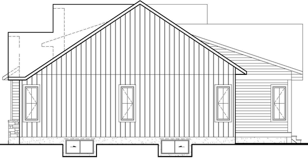 Right Elevation for House Plan #179271