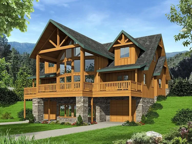 Full Rendering for House Plan #453742