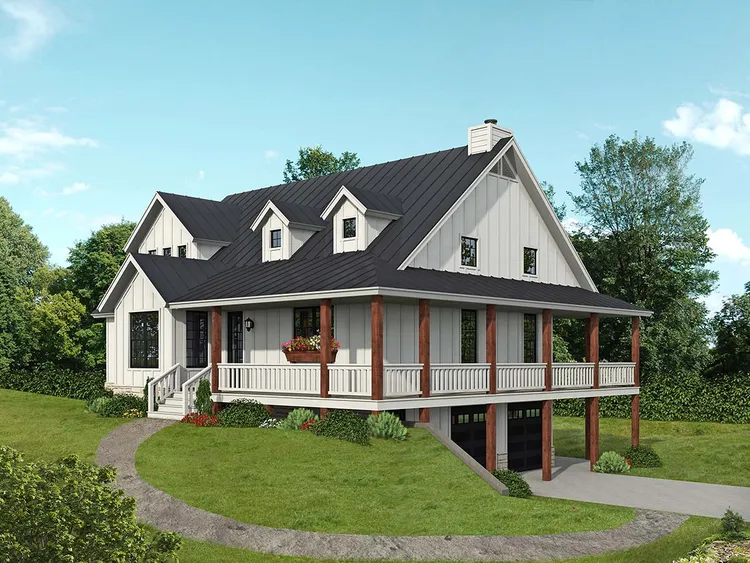 Full Rendering for House Plan #690042