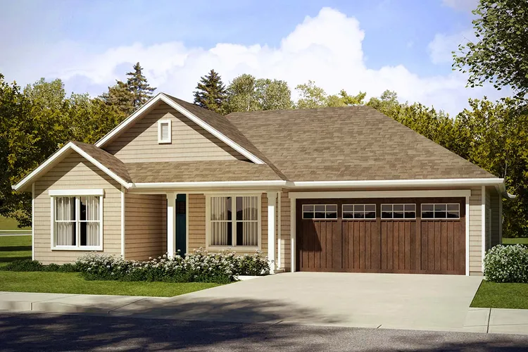 Full Rendering for House Plan #345061