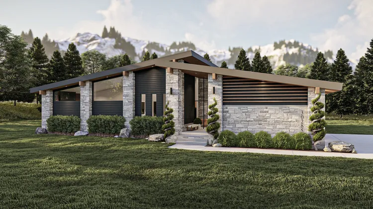 Full Rendering for House Plan #704062