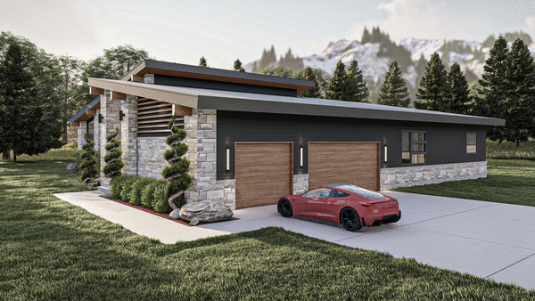 Right Elevation for House Plan #704062
