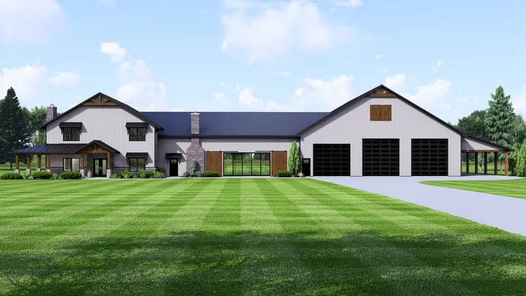 Full Rendering for House Plan #753104