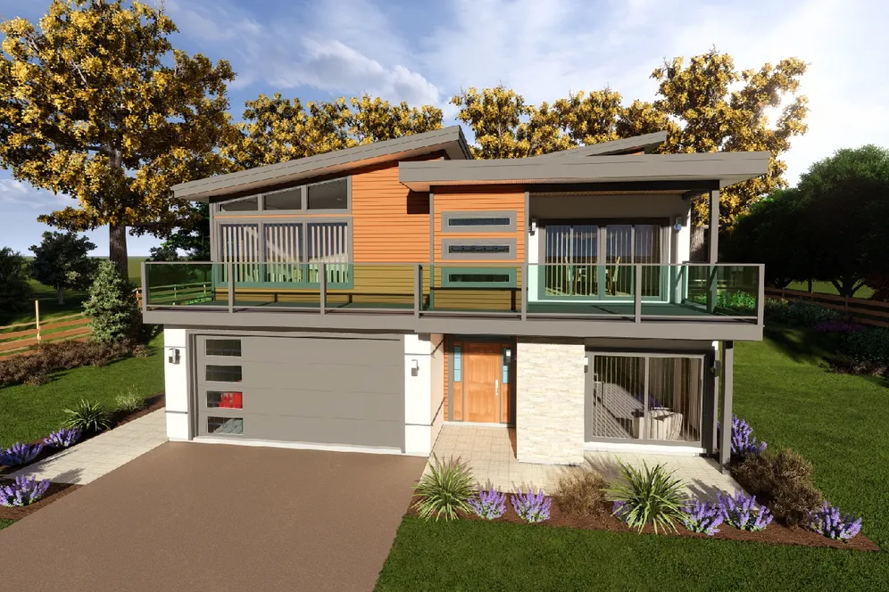 Full Rendering for House Plan #203093
