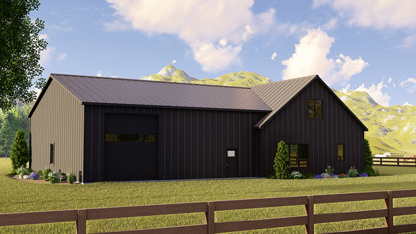 Rear Elevation for House Plan #759302