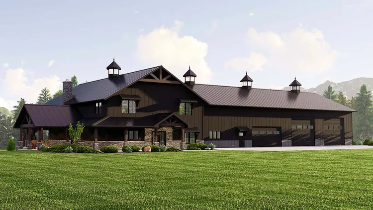 Full Rendering for House Plan #751064