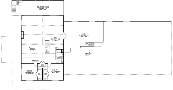 Second Floor Plan for House Plan #751064