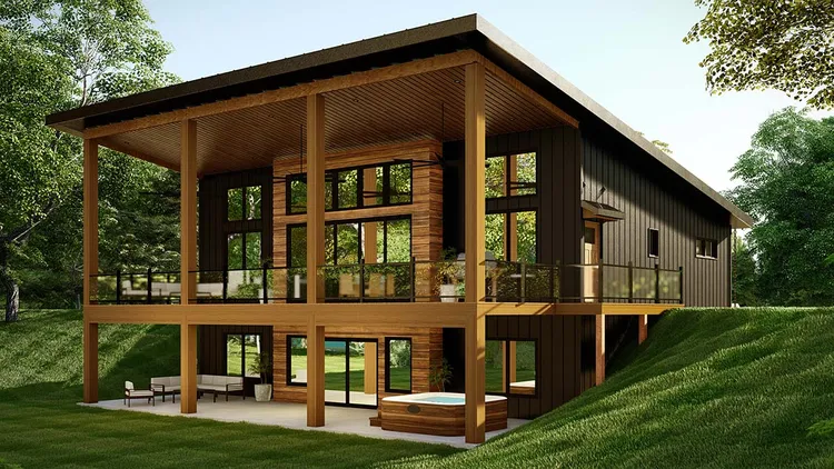 Full Rendering for House Plan #759761