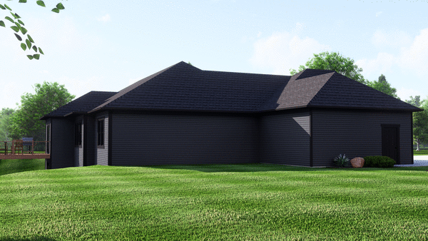 Left Elevation for House Plan #758712