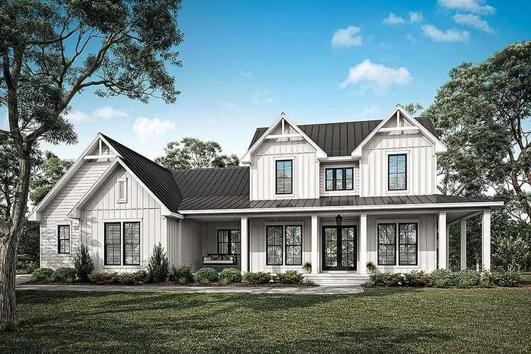 Full Rendering for House Plan #302932