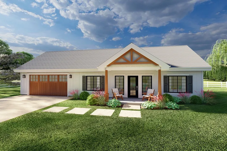 Full Rendering for House Plan #580989