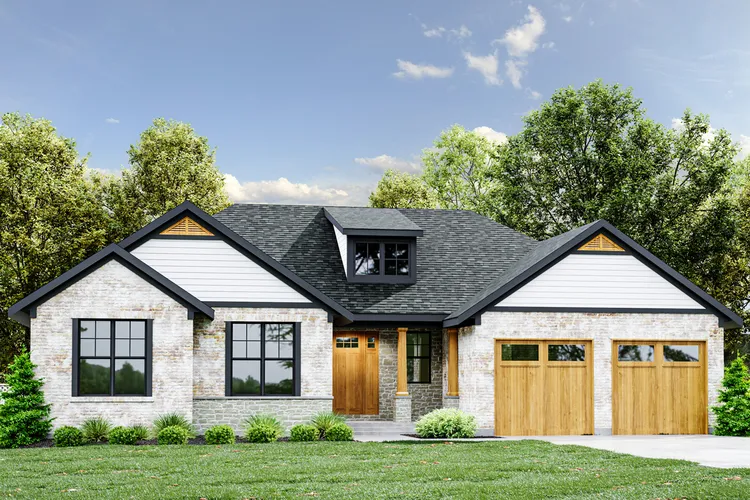 Full Rendering for House Plan #536171
