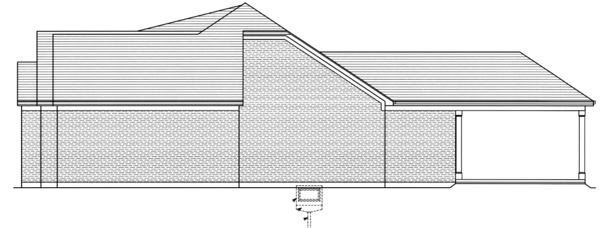 Right Elevation for House Plan #536171