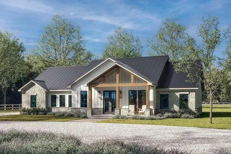 Full Rendering for House Plan #305602