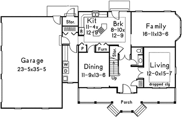 Main Floor Plan for House Plan #631152