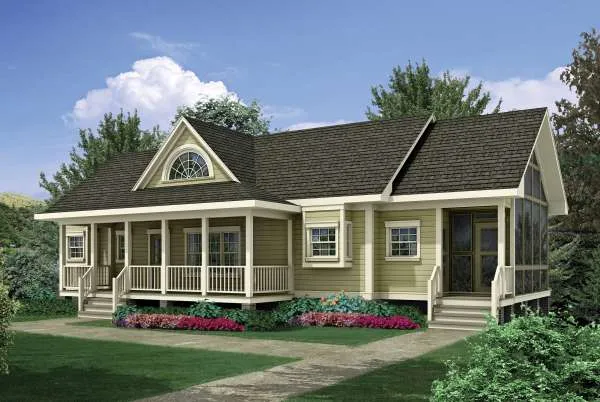 Full Rendering for House Plan #122232