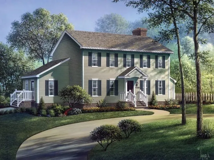 Full Rendering for House Plan #632302