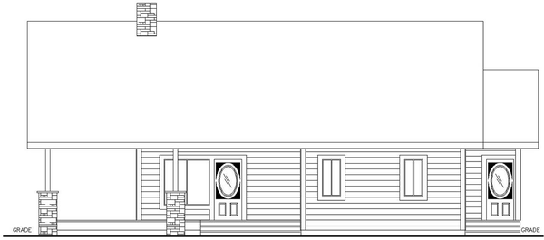 Right Elevation for House Plan #456711