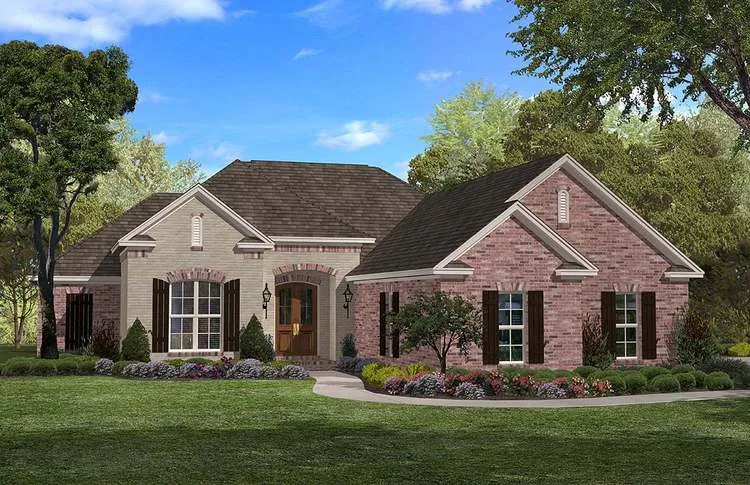 Full Rendering for House Plan #302081