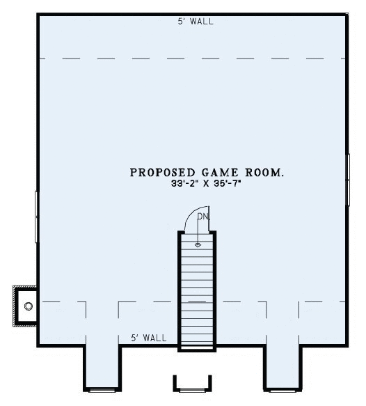 Attic Plan for House Plan #310812